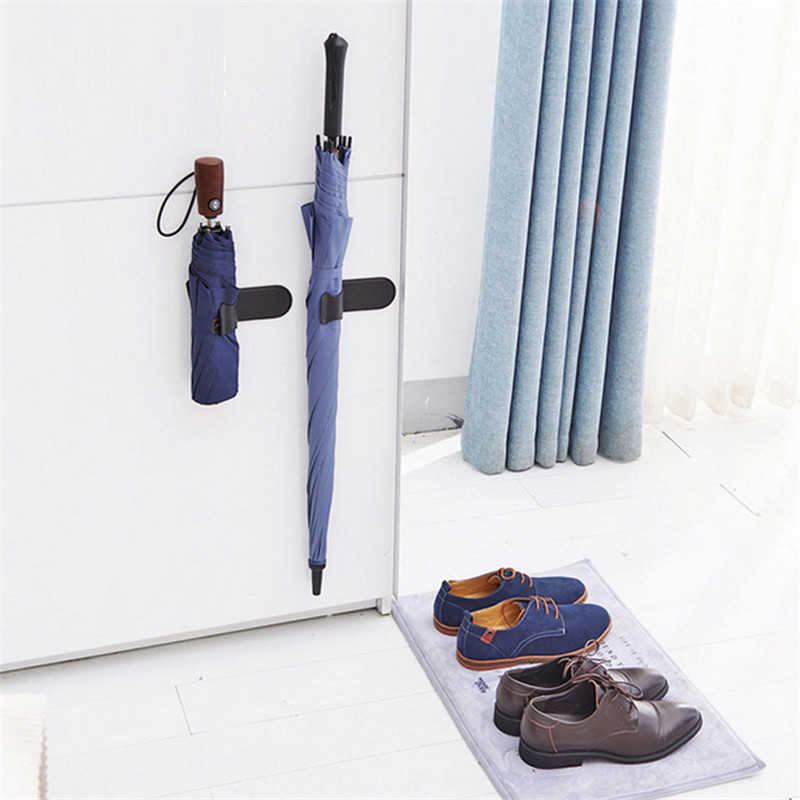 Portable Car Umbrella Stand Holder Household Punch-free Wall-mounted Sticky Hook Umbrella Rack Placement Umbrella Fixing Frame