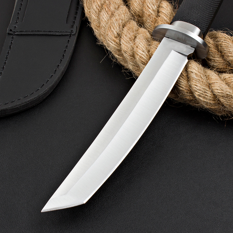 Высококачественный внешний фиксированный лезвие тактическое нож 440c сатин -атлас -точечный лезвие