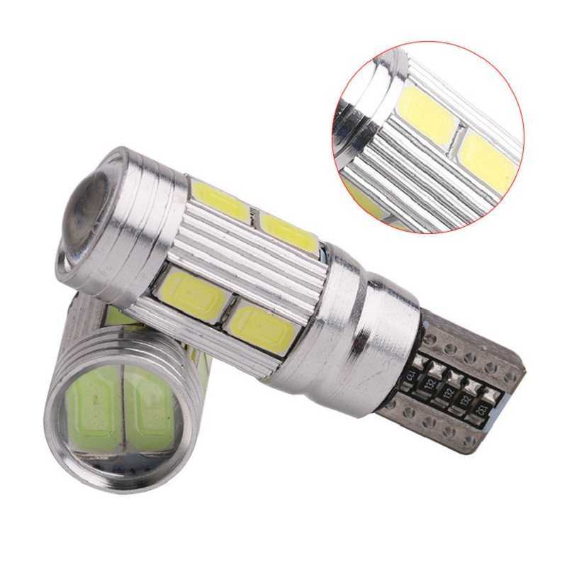 Ny 4st CAR 5W5 LED -glödlampa T10 W5W LED -signal Ljus CanBus 12V 6000K Auto Claerance Wedge Side Lampor 5630 6SMD Blue No Fel