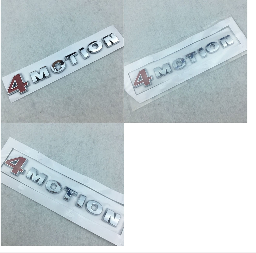 4 Movimento 4Motion Red Chrome Car Decal