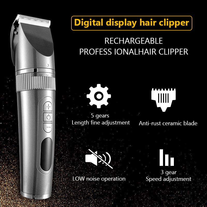 Hair Trimmer Professional Clipper for Men Beard Machine för rakning av snabb laddning 230809
