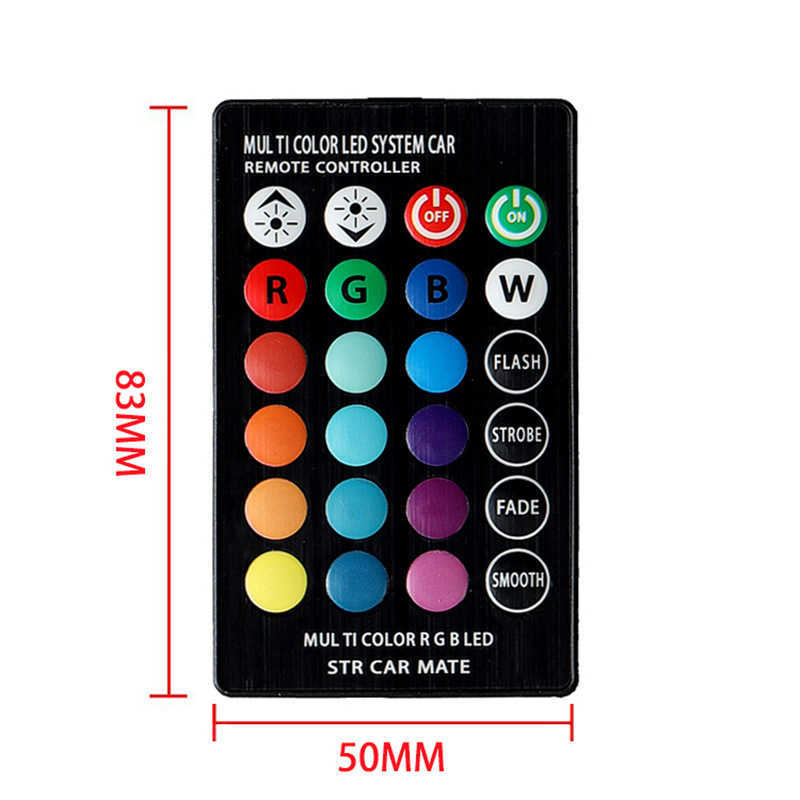 Novo T10 W5W RGB LED BULBO 6SMD COB CANBUS RGB 5050 CAR