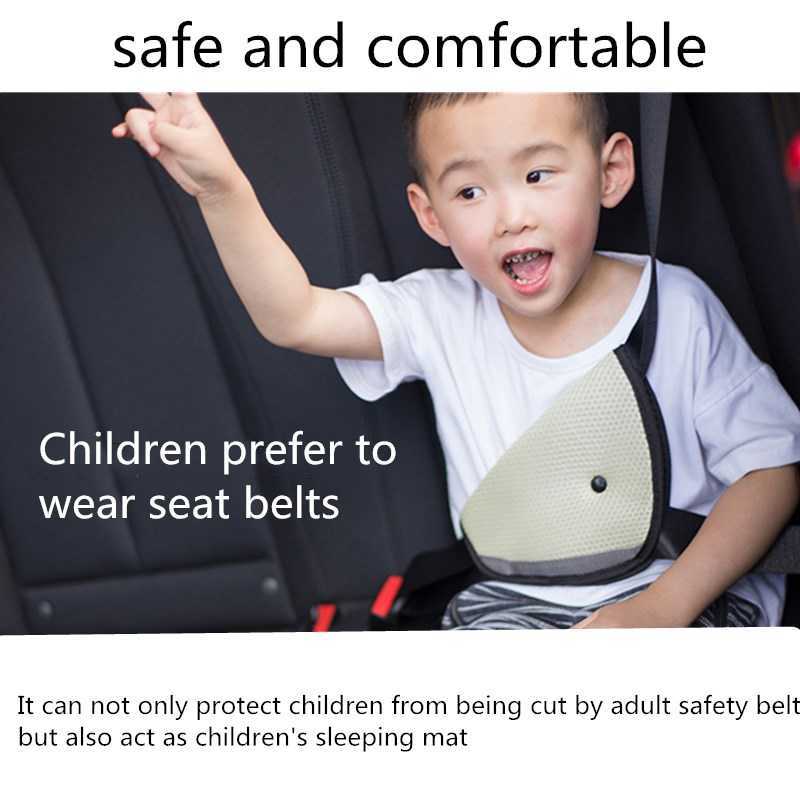 New Universal Car Safe Seat Belt Cover Soft Adjustable Triangle Safety Seat Belt Pad Clips Protection for Baby Child Belts