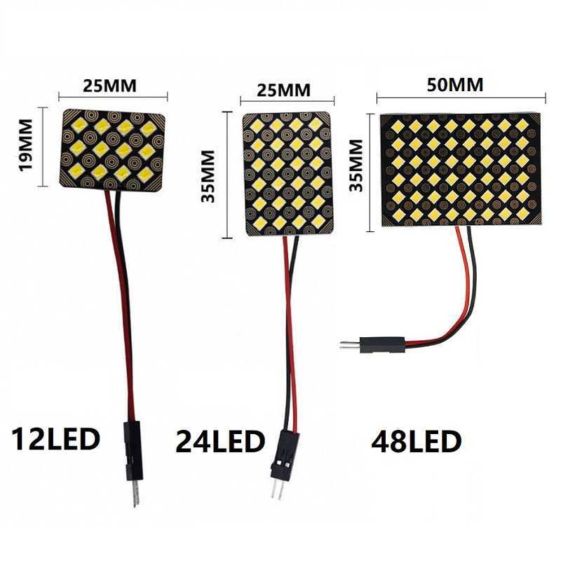 Новый T10 Festoon BA9S LED W5W BASE C5W Новая супер яркая светодиодная панель лампочка.