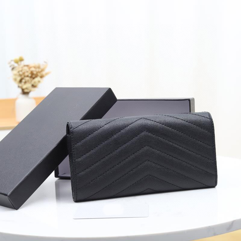 Classic high-quality designer bags womens long wallet zipper purses cards and coins famous wallets purse card holder coin purse clutch bag with box free ship