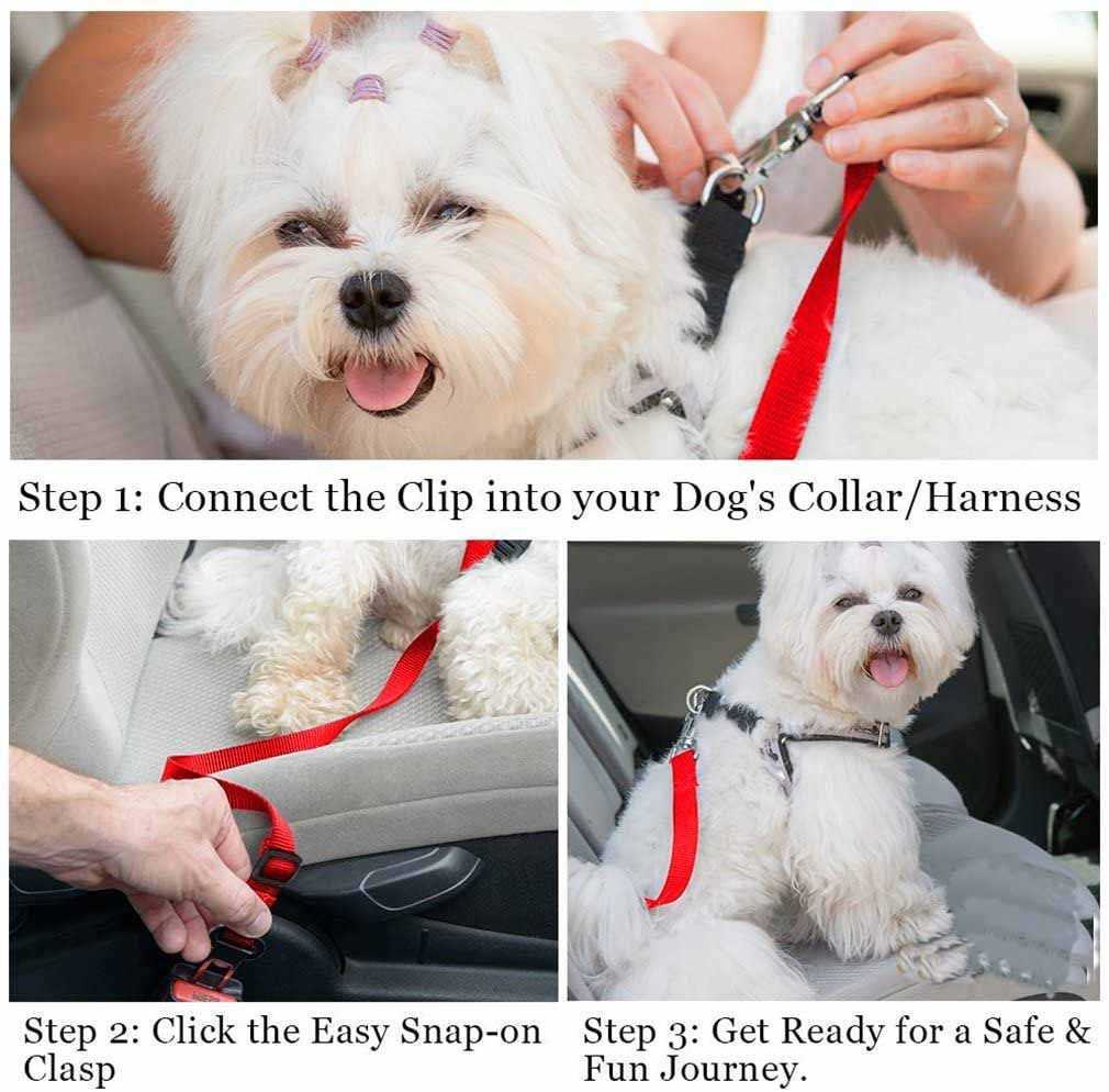 New Animal Dog Pet Car Safety Seat Belt Harness Restraint Lead Leash Travel Clip Dogs Supplies Accessories for Travel seat covers