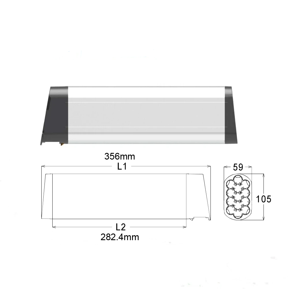 Folding Ebike Battery 48V 10Ah 12Ah 14Ah 350W 500W 750W Hidden Tube Battery with Charger