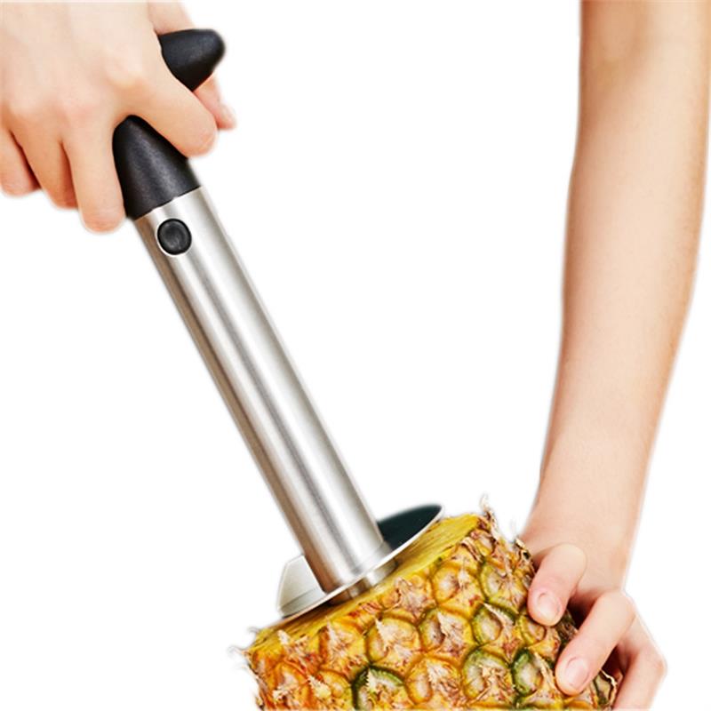 Toptan Paslanmaz Çelik Ananas Soyucu Kesici Dilimleme Tart Soyma Çekirdek Araçları Meyve Sebze Bıçağı Gadget Mutfak Spiralizer Aracı