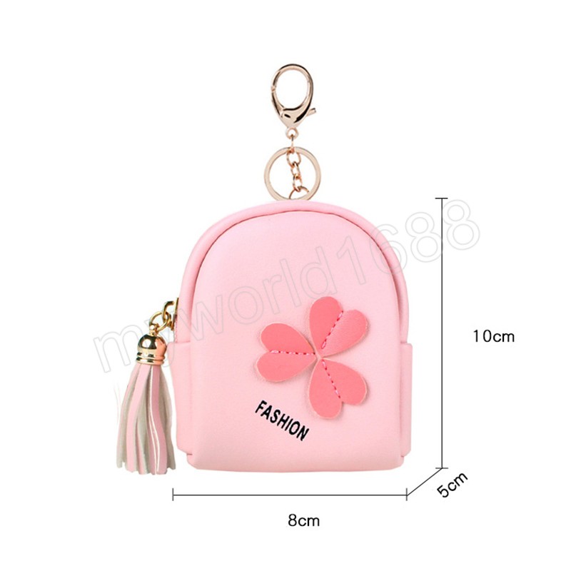 Creative Heart Womens Kid Coin Wallet Lady Coin Pouch Zipper Money Key Earphone Lipstick Bag Coin Purse Card Holder