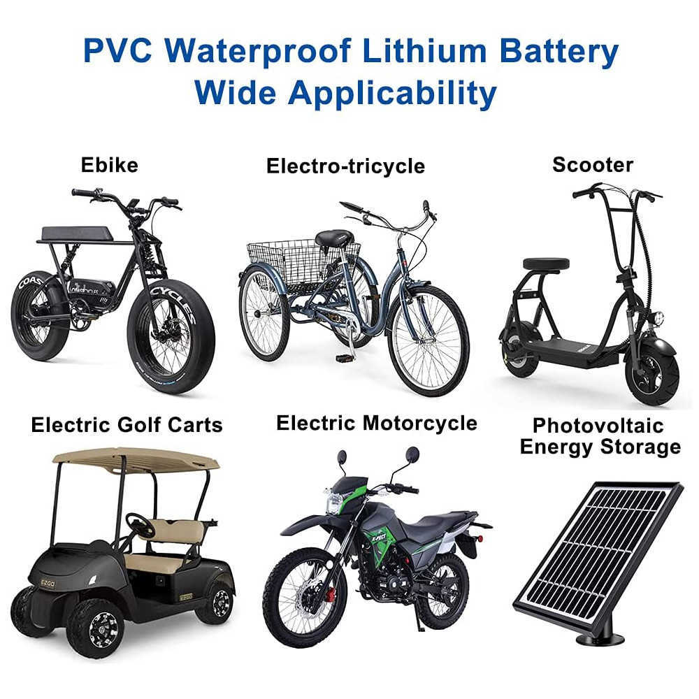 36V 48V 60V 35ah 20ah 25ah 30ah ebike battery Lithium 18650 Cells Battery Pack For Electric bike Electric Scooter 1500W 1800W