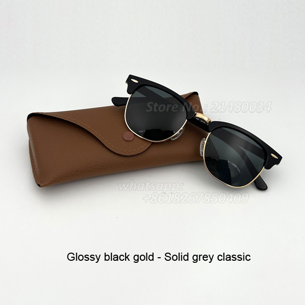 Mens fashion club sunglasses master womens design flash classic sunglass vintage 51mm sun glasses uv400 protection glass lenses men women with free leather case