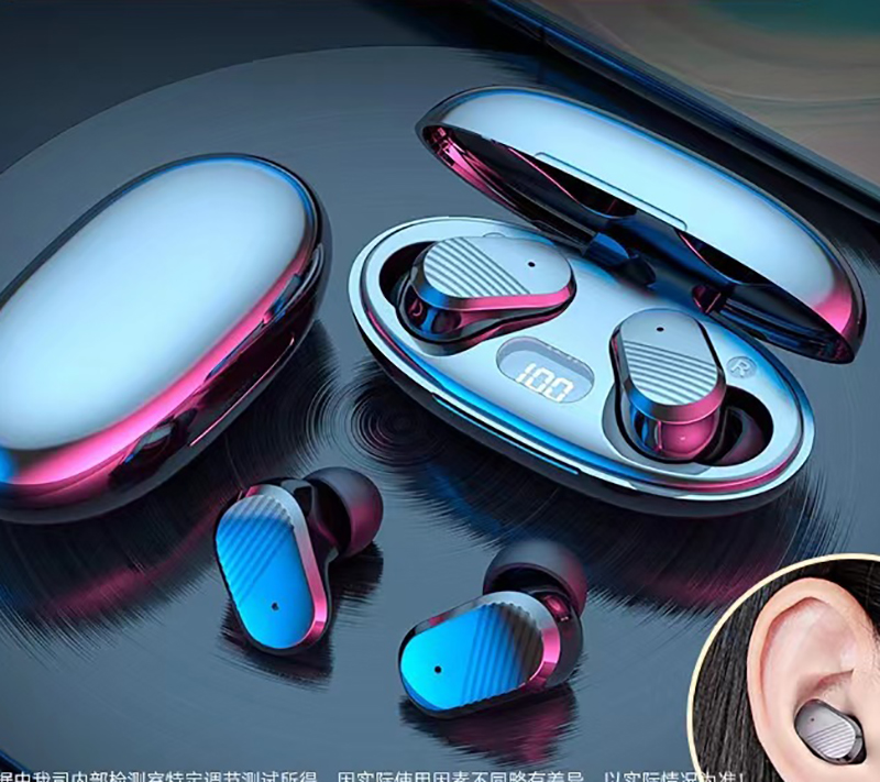 A68TWS Bluetooth headset in-ear design touch digital display sports headset video game sports waterproof mini headset