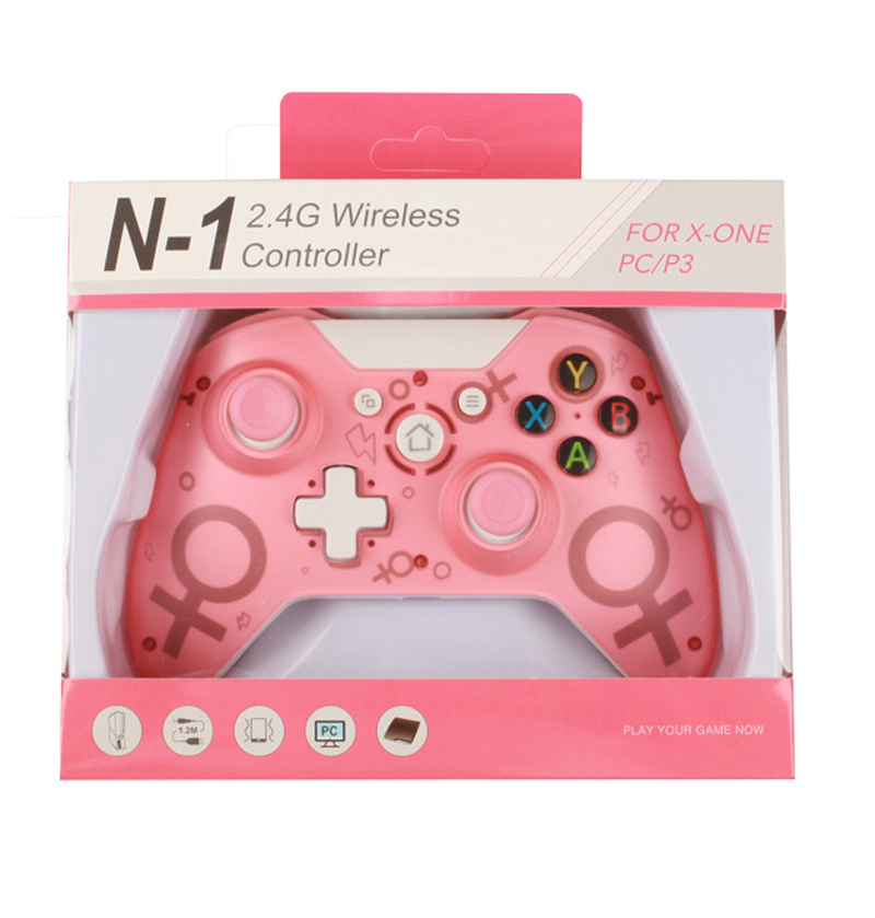 Controller wireless 2,4 GHz Xbox One / PC / PS3 / Smart Phone Android / Steam Controller con doppia vibrazione con confezione al dettaglio