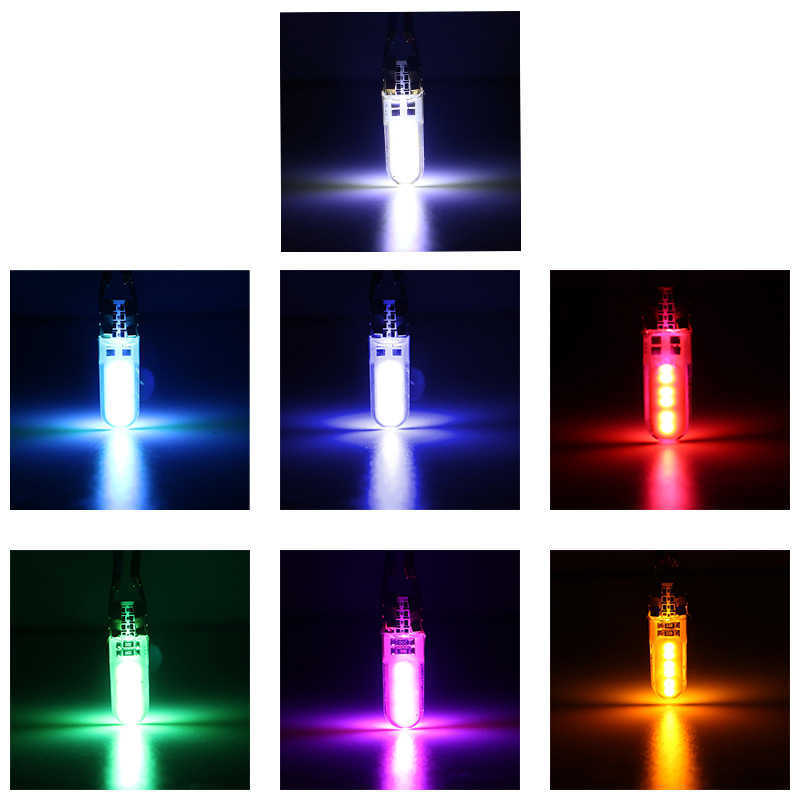 Nouveau 4/10 pièces 12SMD LED W5W T10 194 168 COB Led ampoule de stationnement Auto Wedge dégagement lampe CANBUS silice blanc brillant licence ampoules