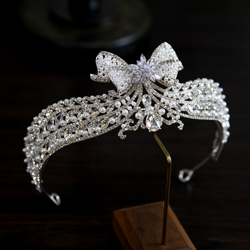 Kristallen kralen bruidshoofdstukken kroon tiara bruiloft haaraccessoires vrouwen handgemaakte hoofdband ornamenten vrouw