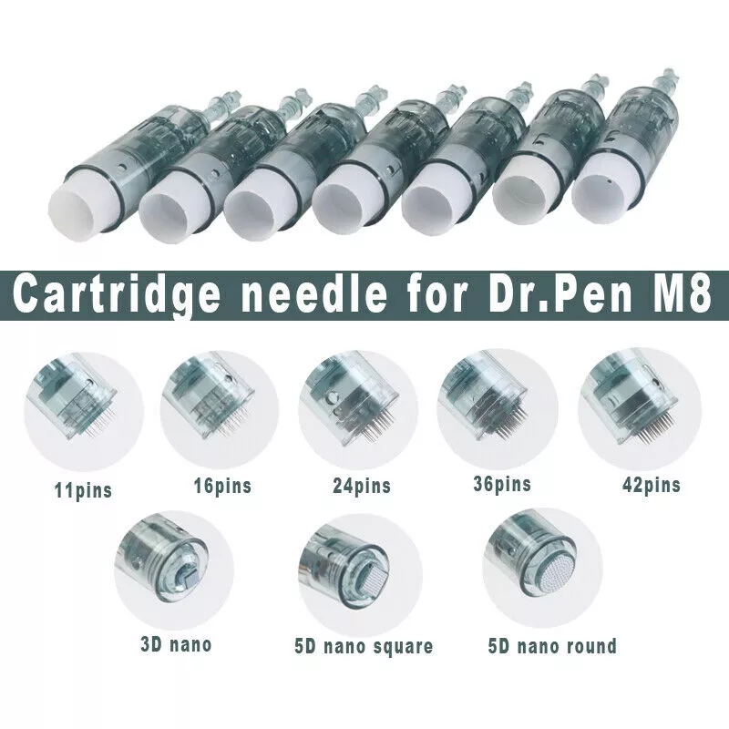 M8 Dr Pen with Cartridges Beauty Microneedle Roller Derma Pen Microneedling