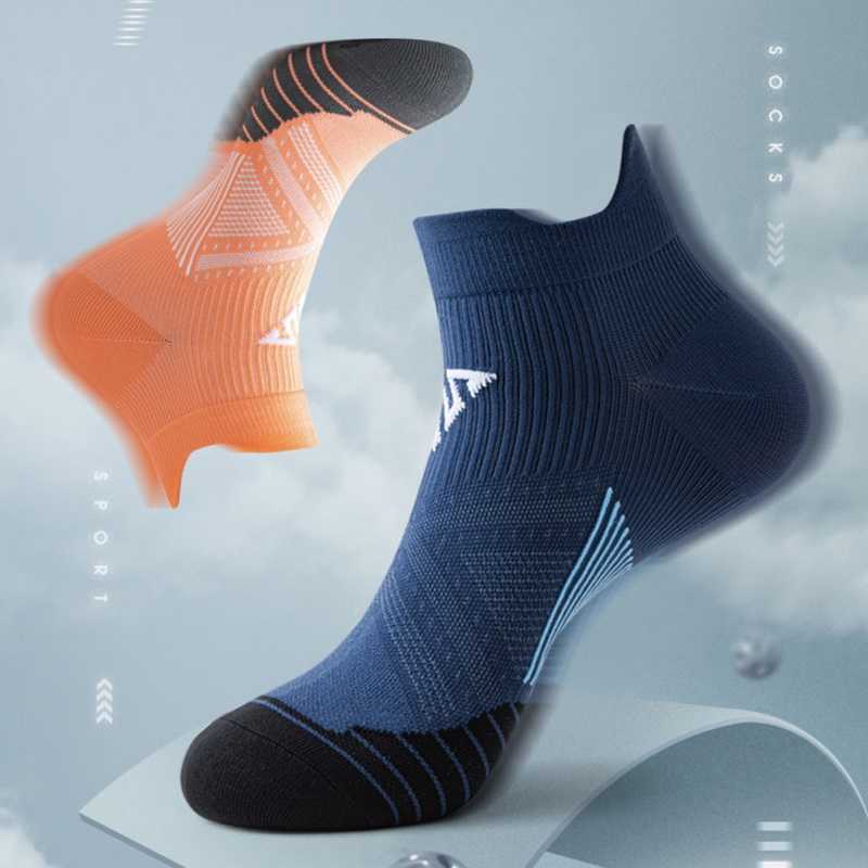 Chaussettes de sport professionnelles minces anti-dérapantes respirantes sans sueur chaussettes de sport Marathon Basketball Yoga Running Chaussettes Athlétique P230511