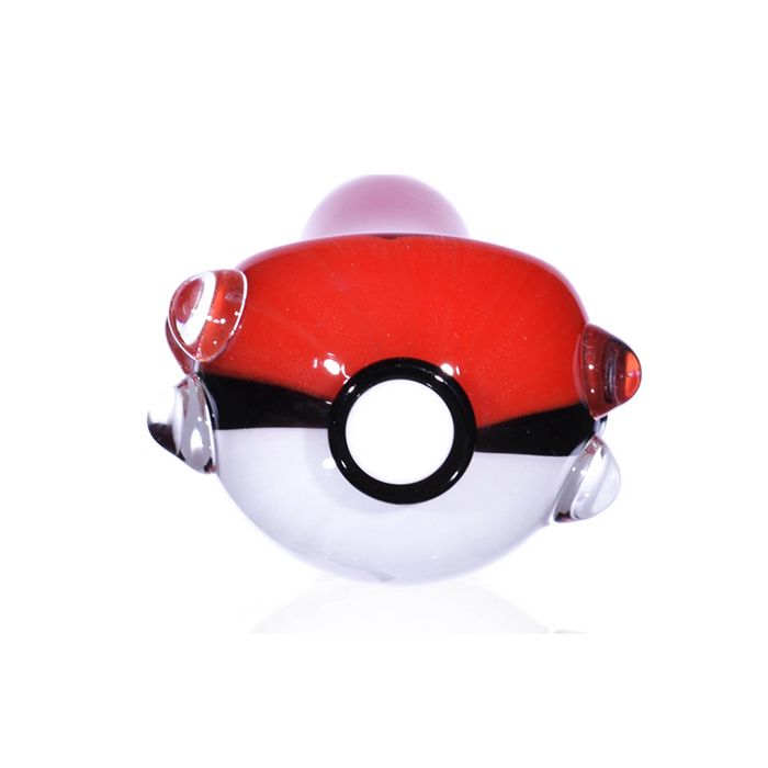 Red Poke Ball Pipa tabacco Bong fumatori di erbe soffiate a mano