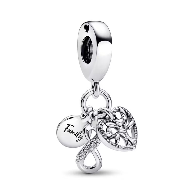 925 Стерлинговая серебряная камера Pandora Charm Камера женская одежда, Lucky Tree Tree, подходит для оригинального браслета DIY Женщины -ювелирные аксессуары