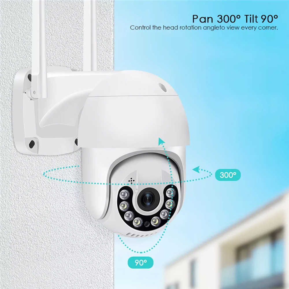 Board Cameras 8MP HD WIFI IP Camera Outdoor Security Cameras Color Night Vision 5MP Wireless Video Surveillance Cameras Smart Human Detection