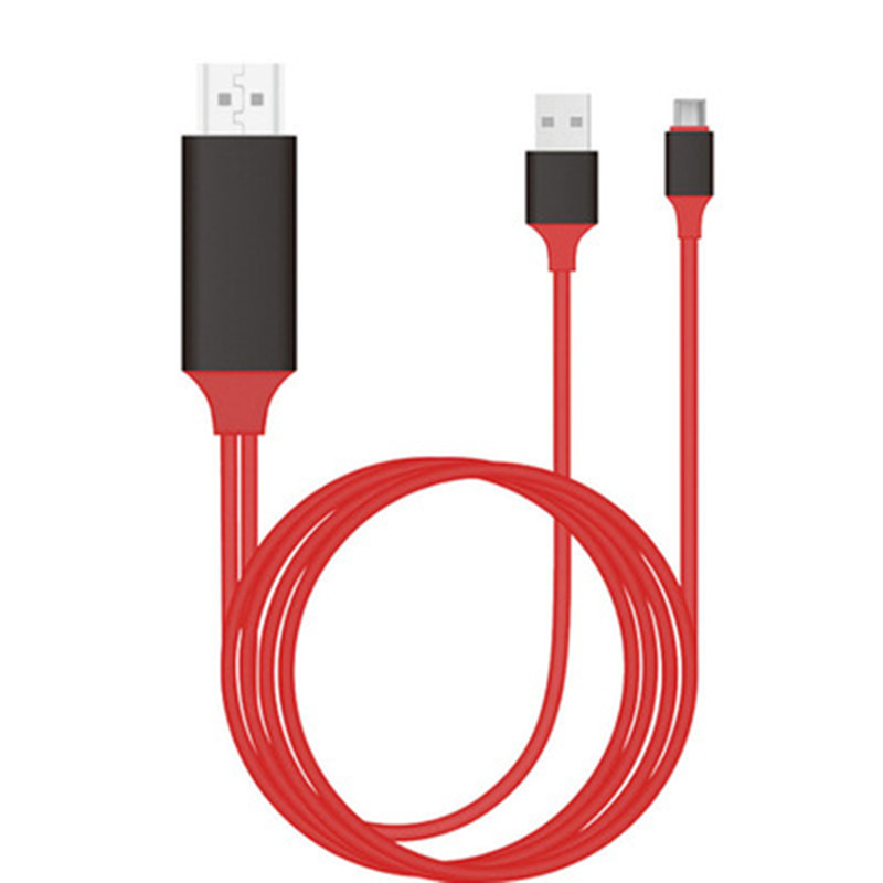 USB 3.1 Type C to HD 2M Cable Adapter Converter Ultra 1080p 4K مع شحن كابلات الفيديو HDTV لـ Samsung S10 S20 Huawei هواتف