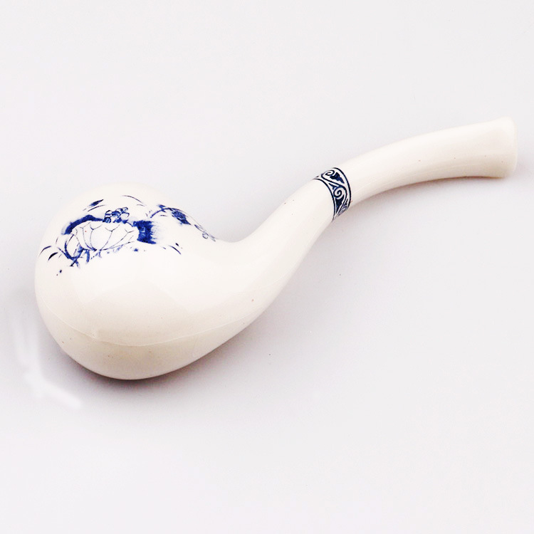 Smoking Pipes Hot selling 120mm lotus patterned ceramic pipe