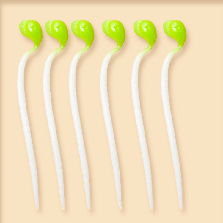 Elastisk dekomprimering Toy TPR Bean Sprout Stretching Simulation Yellow Bean Sprout Diy Decompression Pulling Toy