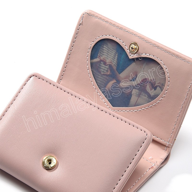 Lady Cash Wallet New Female Student Purse Cute Cartoon Bear Pu Leather Wallets Fashion Zero Purse For Women Card Holder