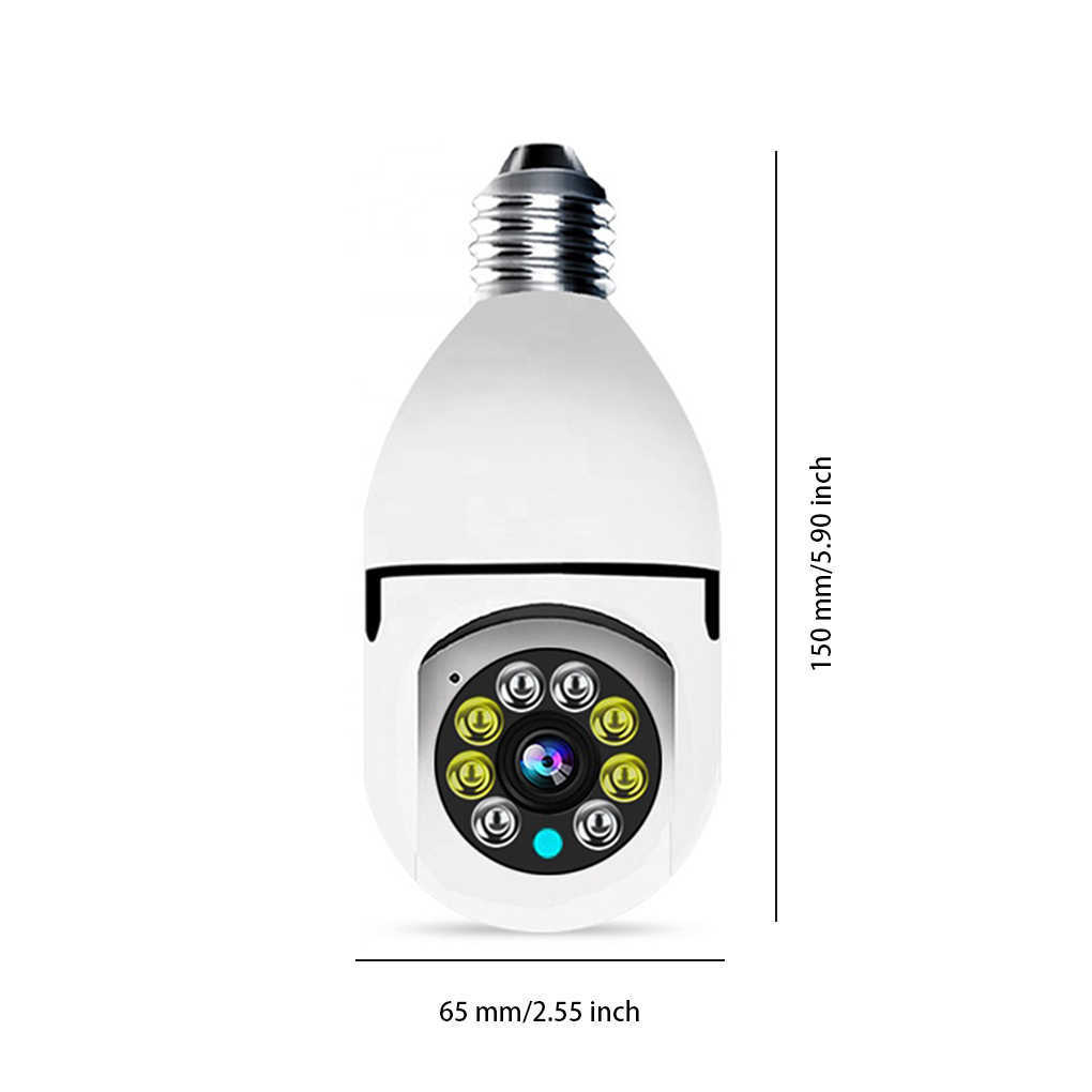 Камеры платы Wi -Fi Network Bulb 1080p камера двухстороннее интерком высокое разрешение ночного обзора.