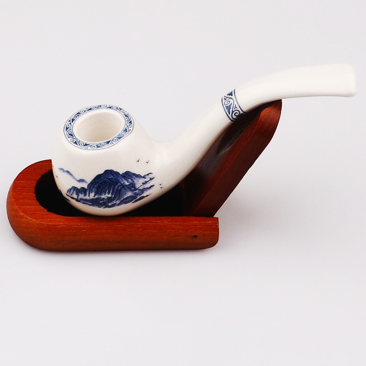 Smoking Pipes 120mm ceramic pipe with hollow design, lightweight and non hot ceramic pipe