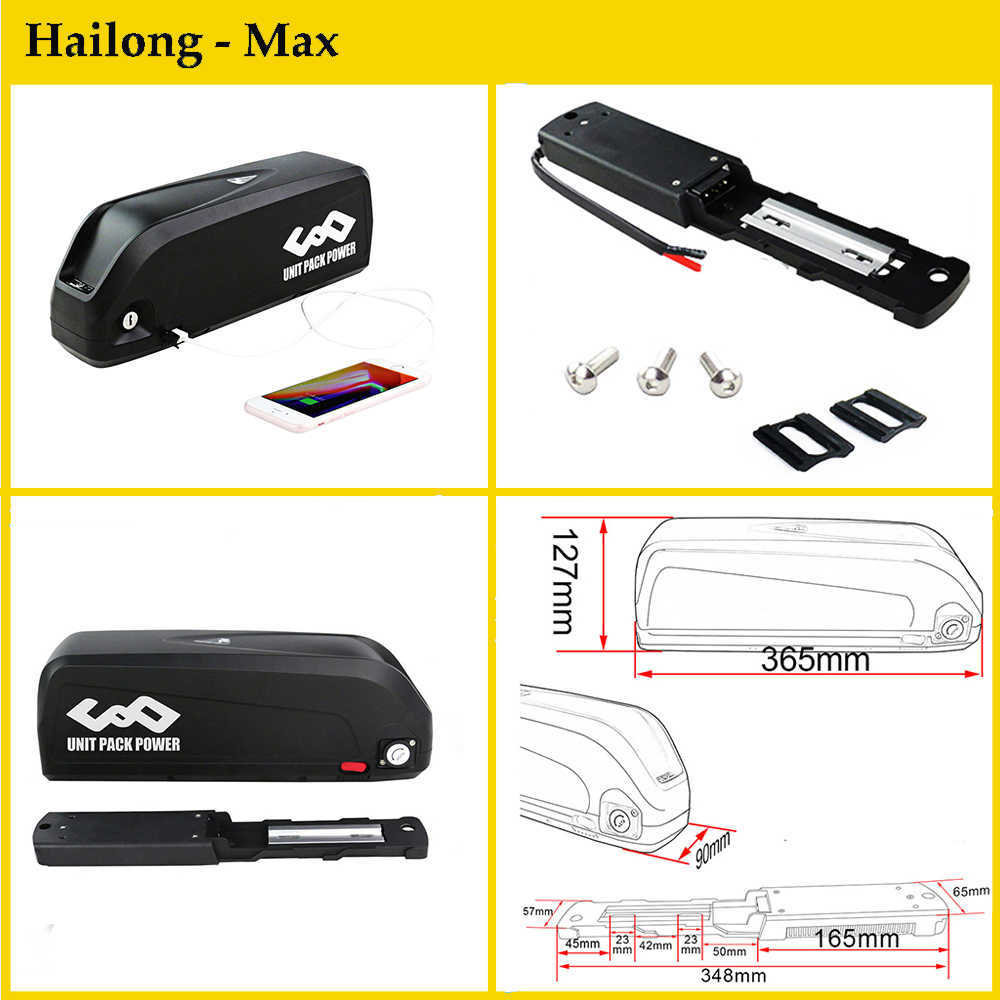 21700 cellules LG Bluetooth Hailong Ebike batterie 36V 48V 52V vélo électrique batterie Pack pour Bafang 350W 500W 750W 1000W 1500W