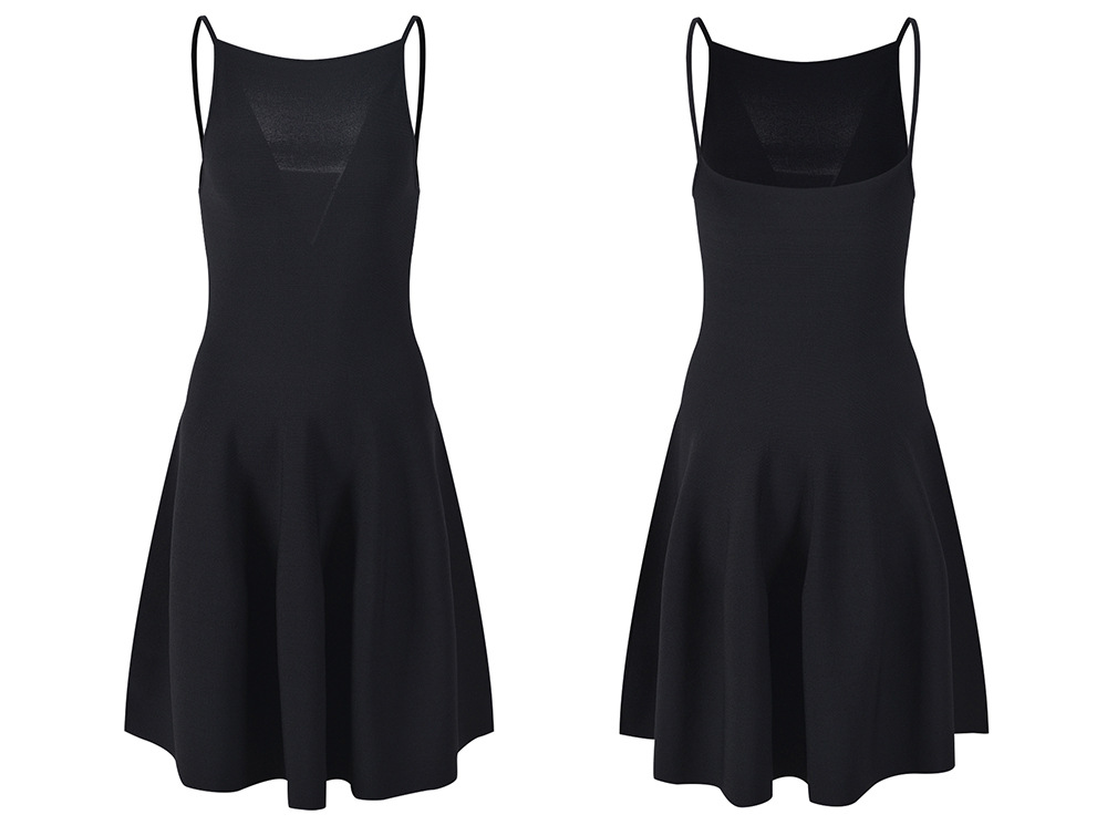 430 L 2023 Runway Dress Spring Summer Dress Brand Same Style Empire Crew Neck Sleeveless Black Womens Dress Fashion YL