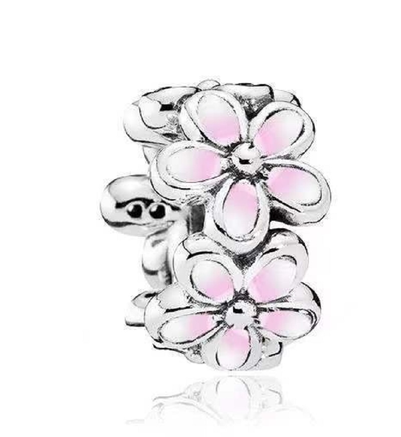 Past Pandora originele armbanden 20 stks zilveren charmes kralen kersen bloesem bloem hart moeder'sdag zilveren charmes kraal voor vrouwen DIY European ketting sieraden