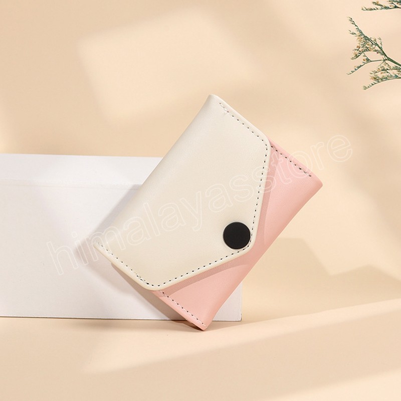 Korean Version Wallet Women Coin Purse Multifunctional Card Holder PU Leather Student Envelope Clutch Wallet For Female