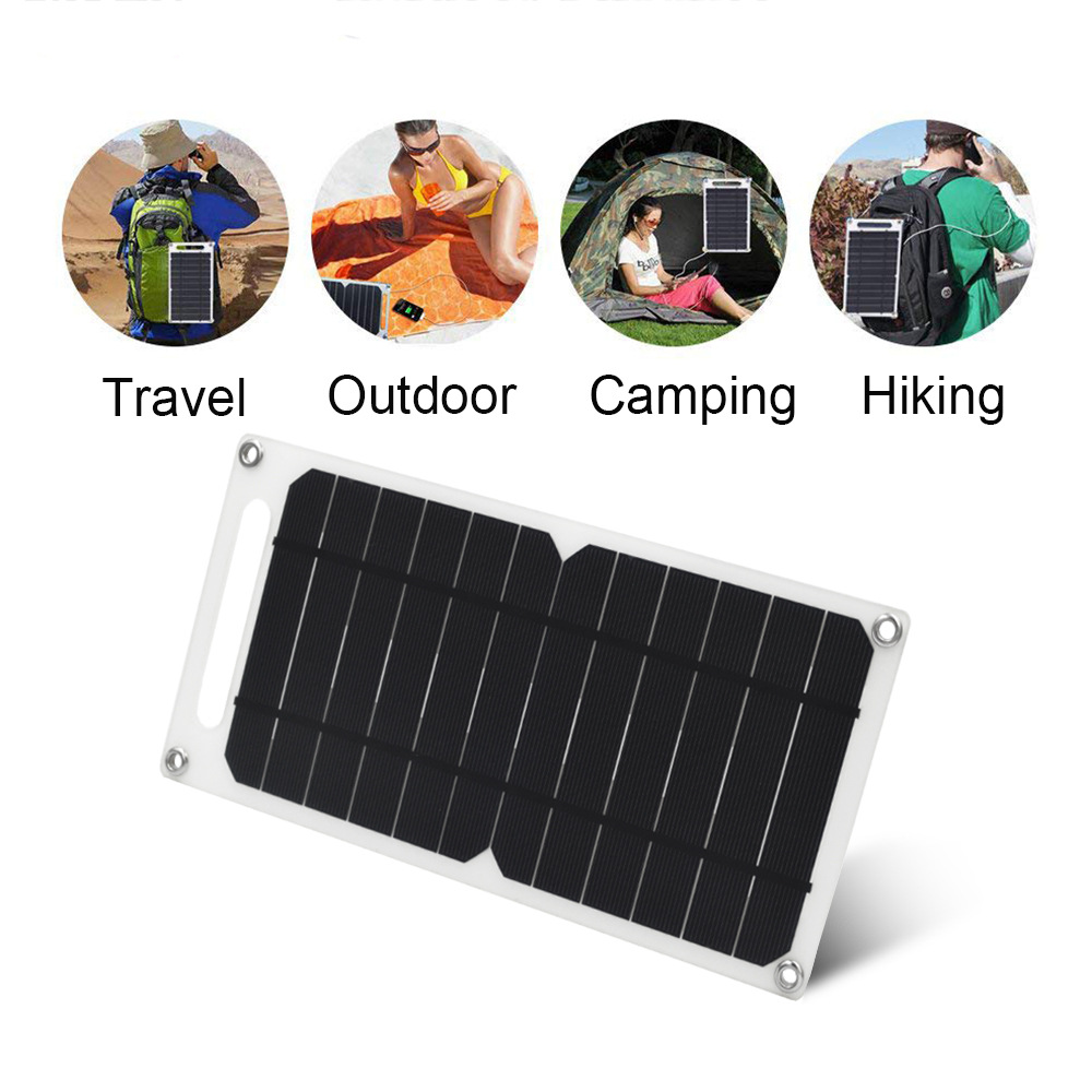 6W/5V USB 태양 전지판 파워 뱅크 옥외 캠핑 하이킹 휴대 전화 편리한 충전기