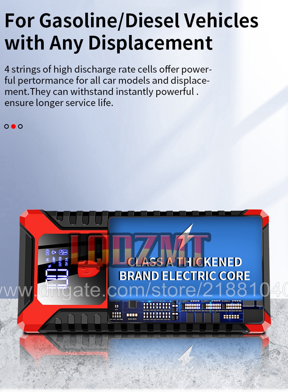 2023 NOWOŚĆ 20000 mAh 99800 mAh Skocz Skocz Skocz 2000A 2000AH 2000 A AH 12V Pordelable Awaryjna ładowarka rozruchowa dla samochodów akumulatorowe akumulatory rozruchowe urządzenia