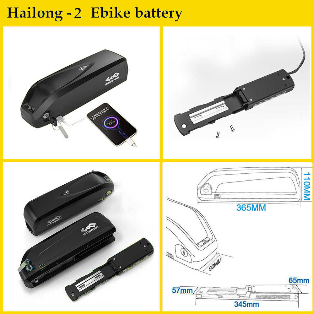 21700 cellules LG Bluetooth Hailong Ebike batterie 36V 48V 52V vélo électrique batterie Pack pour Bafang 350W 500W 750W 1000W 1500W