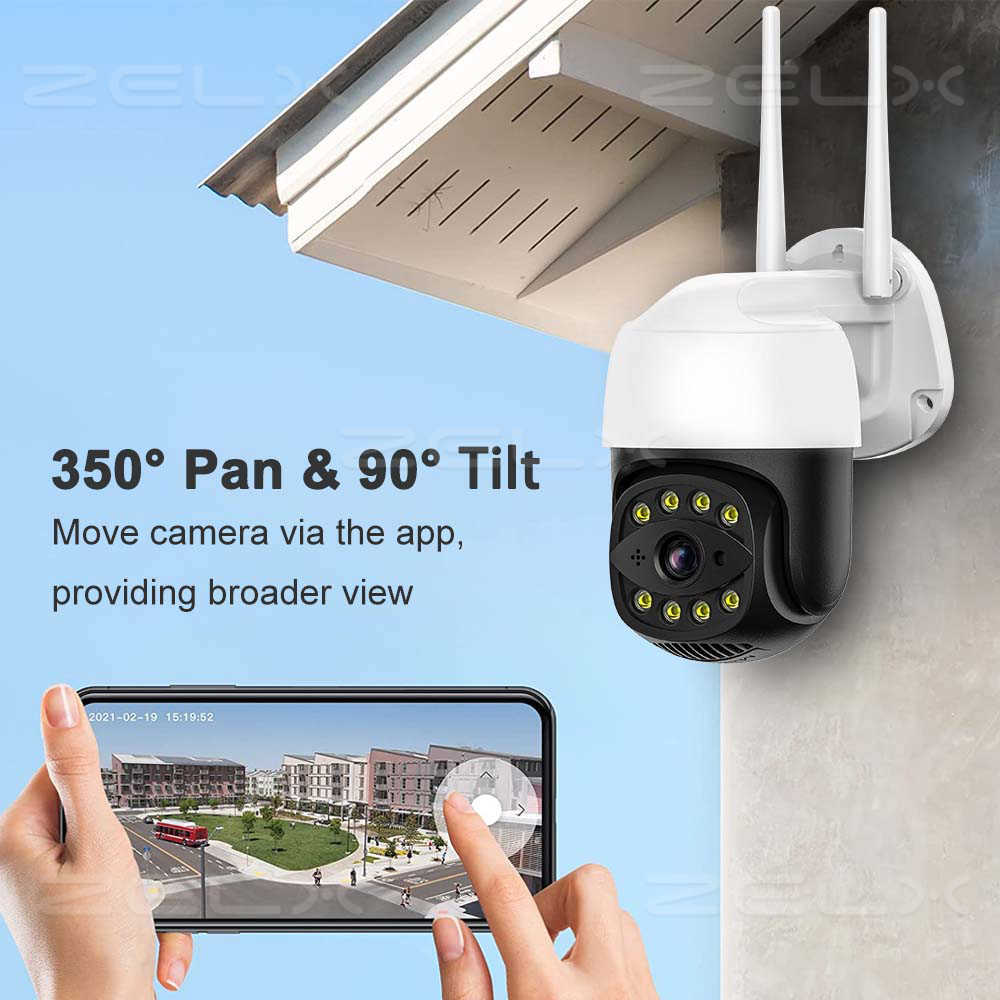 Brädkameror 5MP Security Camera PTZ Outdoor 1080p WiFi Cam CCTV Video Surveillance Motion Detection Waterproof IP66 P2P CAMHI H.265 ONVF FTP