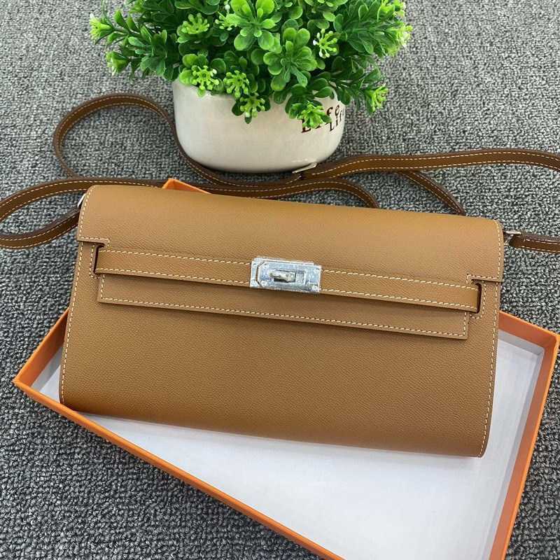 Women's Wallets Kellyss Designer Wallets 2023h New High Quality New Fine Hand Pattern Epsom Cowhide Leather Small Bag Wallet Handbag Crossbody Bag