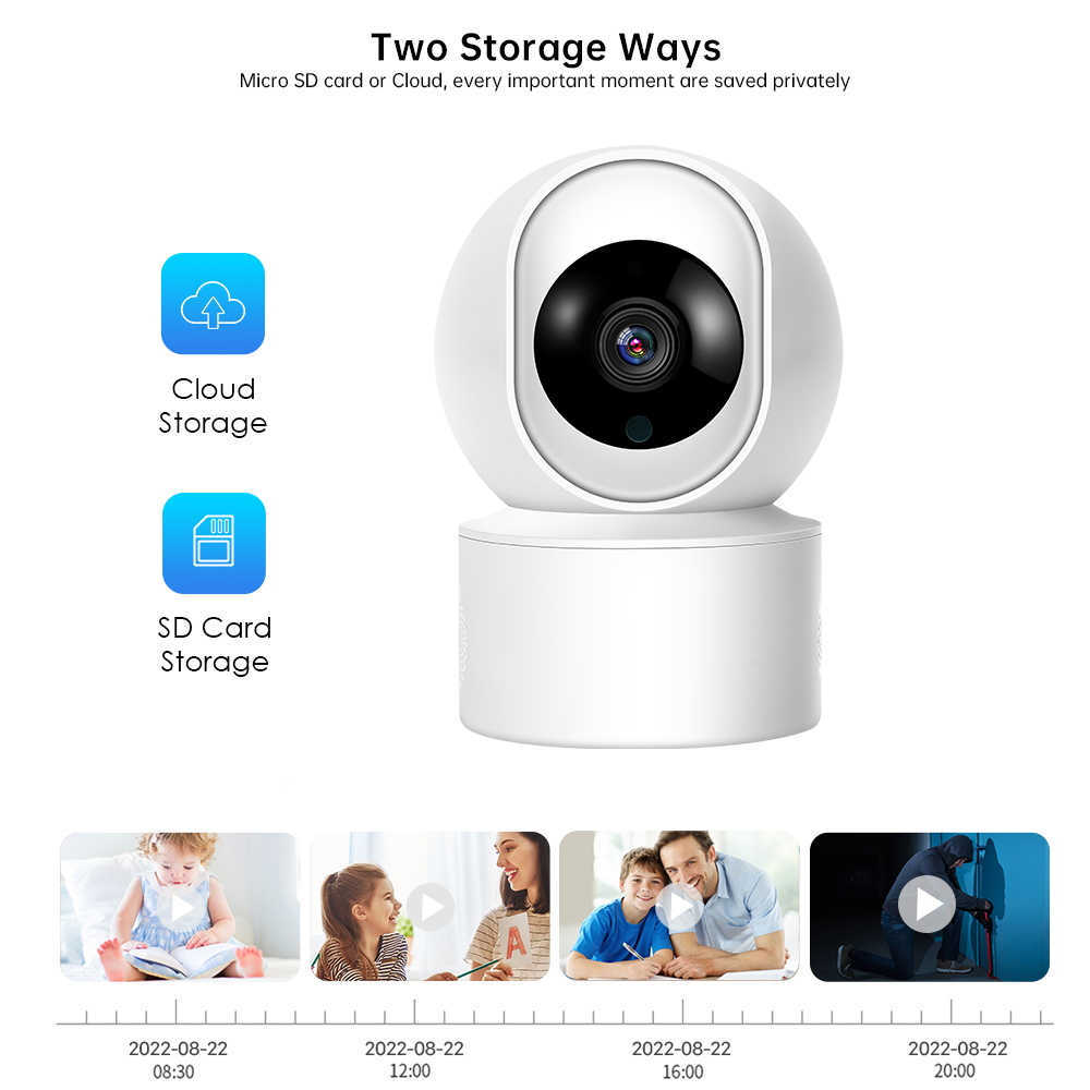 Board Cameras 5MP IP WiFi Camera Surveillance Security Baby Monitor Automatic Human Tracking Cam Full Color Night Vision Indoor Video Camera