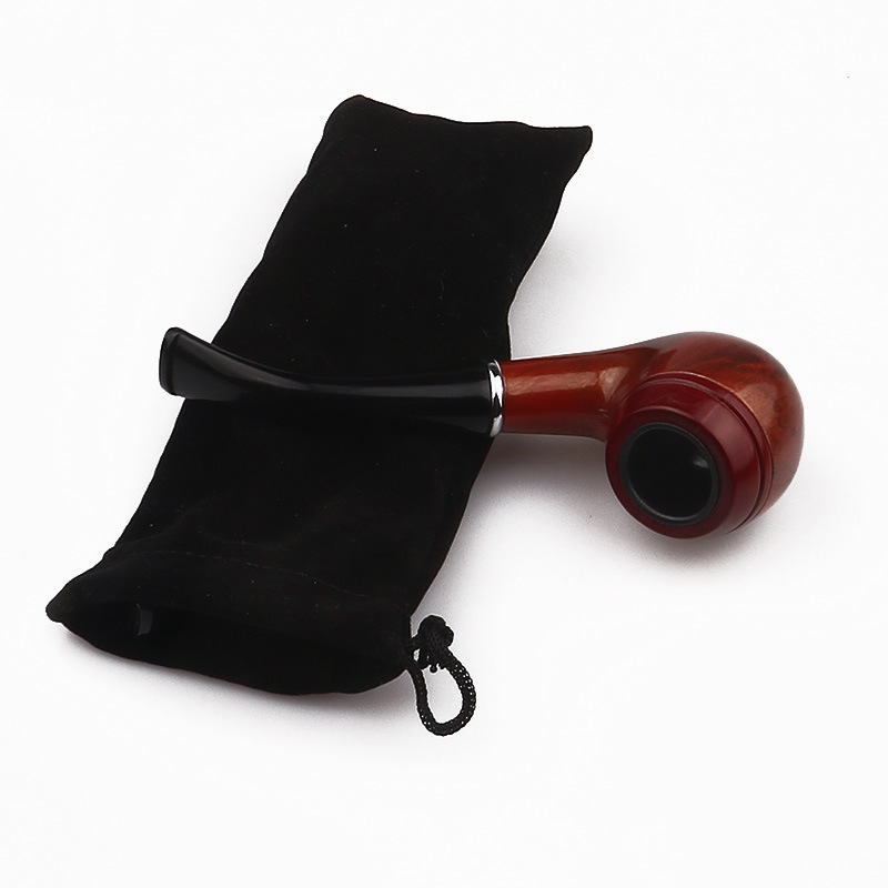 Smoking Pipes Wooden pipe fashionable red plastic pipe filter cigarette holder