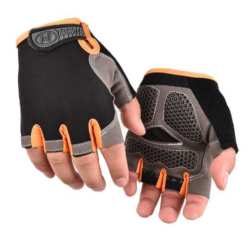 Gants de sport Gants de cyclisme Anti Slip Shock Respirant Demi-gants sans doigts Vélo Gants VTT Mitaines de sport Gants de cyclisme P230516