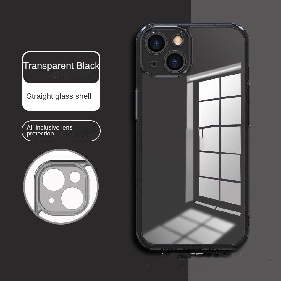 Für IPhone Hülle 9D original transparentes gehärtetes Glas phone11 13 14 Pro Max 13Pro Linse Anti-Fall-Schutzhülle