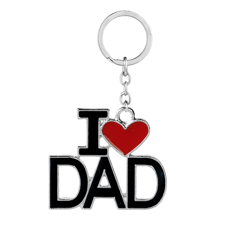 Nouveau mode porte-clés mère fête des pères cadeau saint valentin cadeau j'aime papa maman maman porte-clés anneaux maman pendentif porte-clés