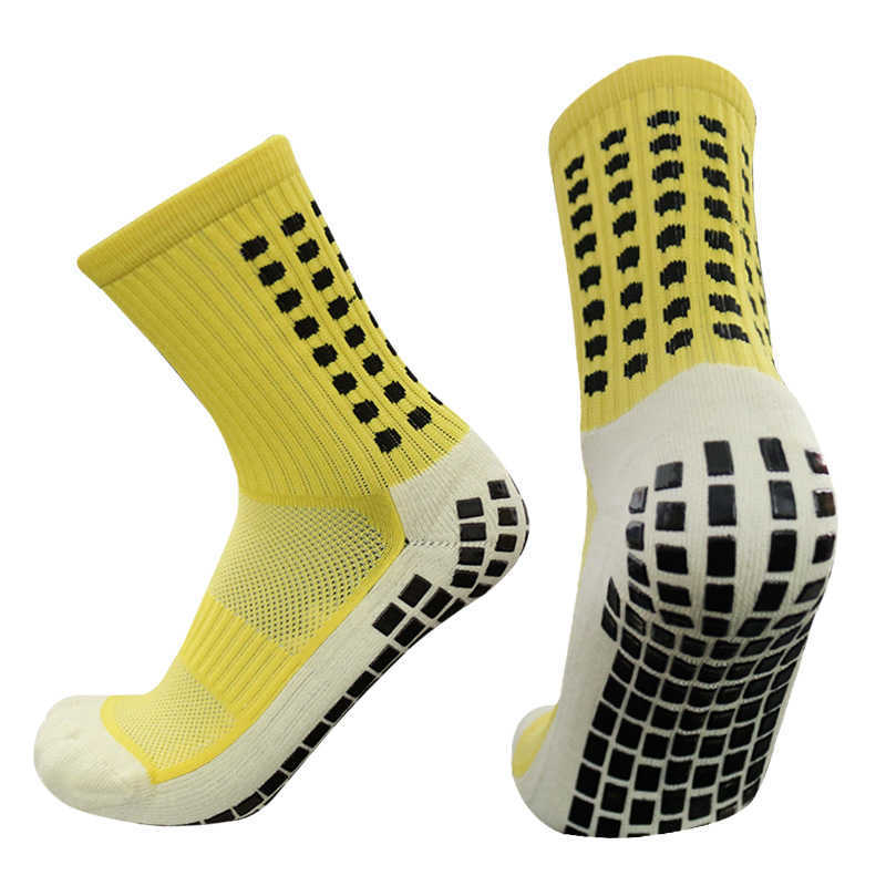 Sportsokken Nieuwe anti-slip voetbal Sokken Men Women Outdoor Sport Grip Football Socks AntidesLizantes de Futbol P230511