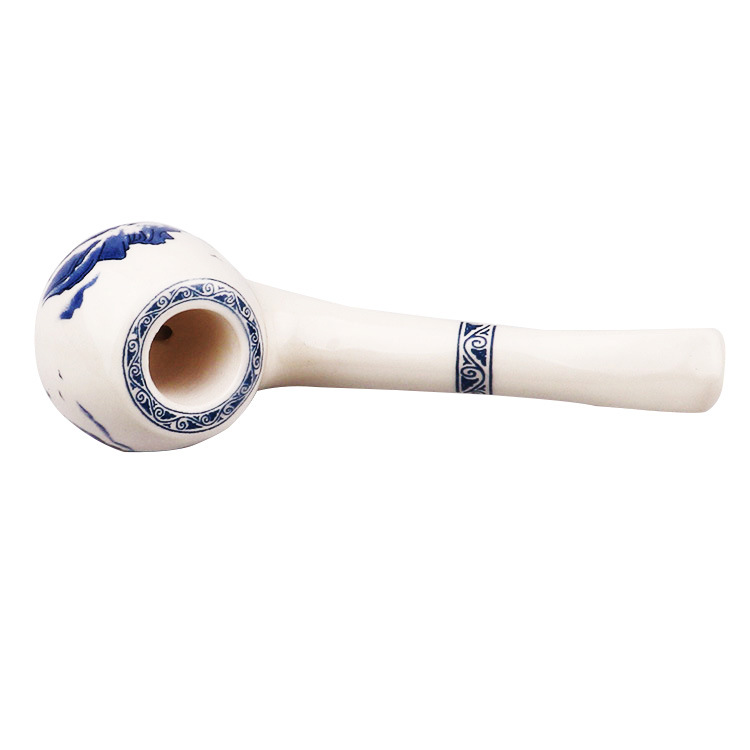 Smoking Pipes 120mm ceramic pipe with hollow design, lightweight and non hot ceramic pipe