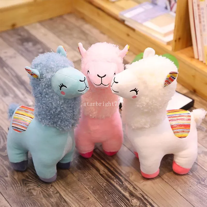 Lovely 25/35cm/45cm Alpaca Llama Plush Toy Doll Animal Stuffed Cartoon Dolls Soft Stuffed Alpacas For Kids Birthday Gifts 