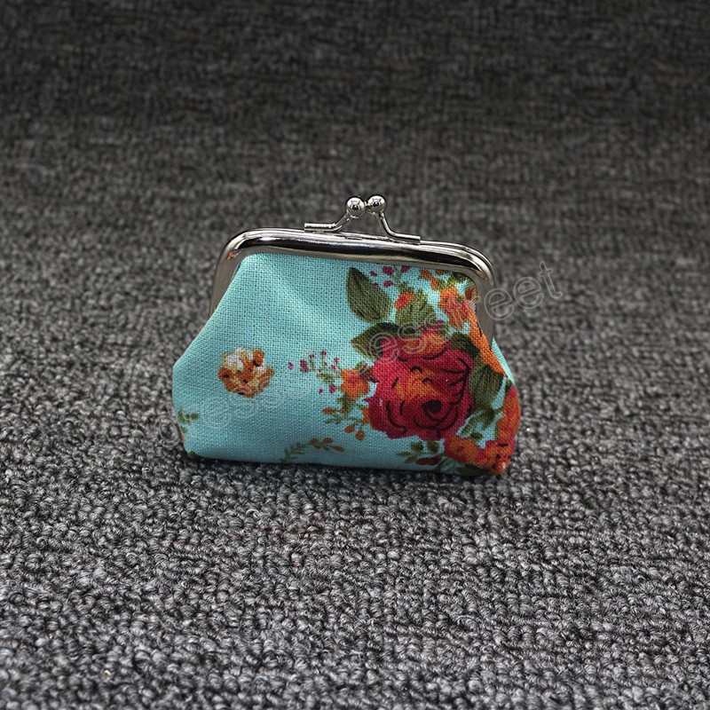 Eleganckie róże Portfel Portfel Mini Monety torebki dla kobiet dziewczynki torebka dziecięce
