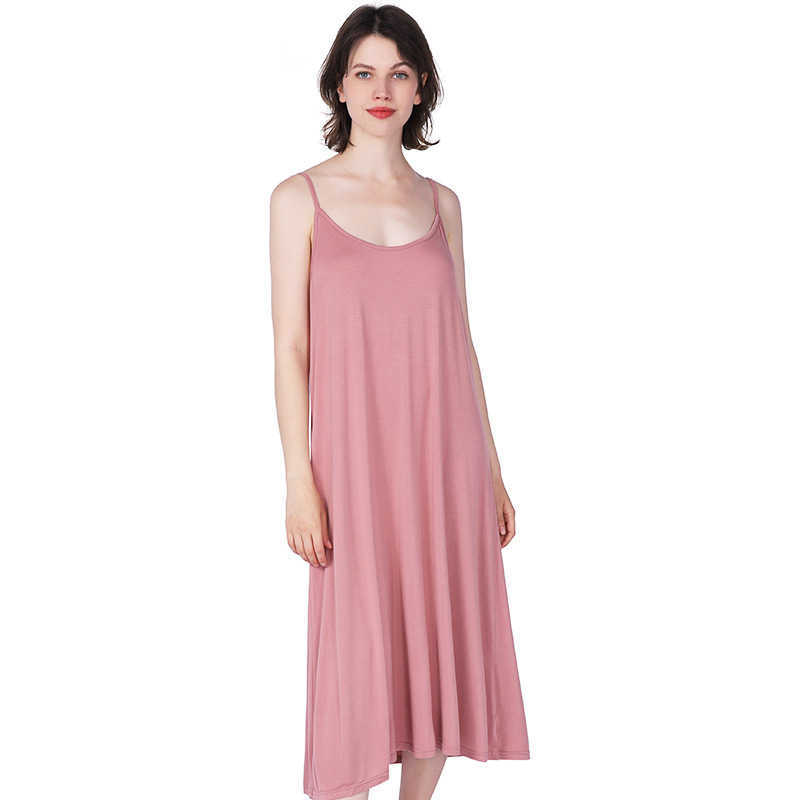 Women's Sleep Lounge FDFKLAK Large Women Nightrowns Summer Sleepwear Night Dresses 2xl-7xl Plus Size Sleeveless Dresses Women Loose Nightdress P230511