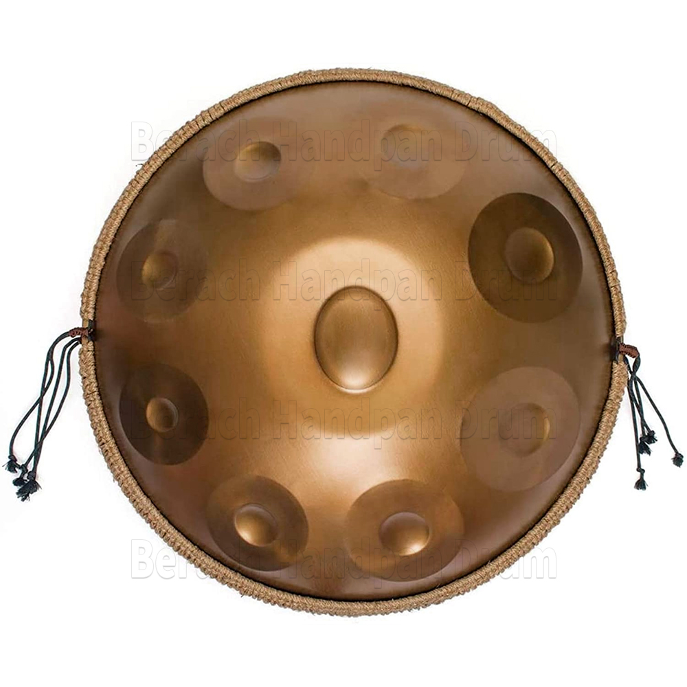 432Hz D Drum Handpan Minor 9/12 ملاحظات 22 بوصة لسان الصلب طبول الموسيقى الطبول Tambor يعرض أداة التأمل المبتدئين